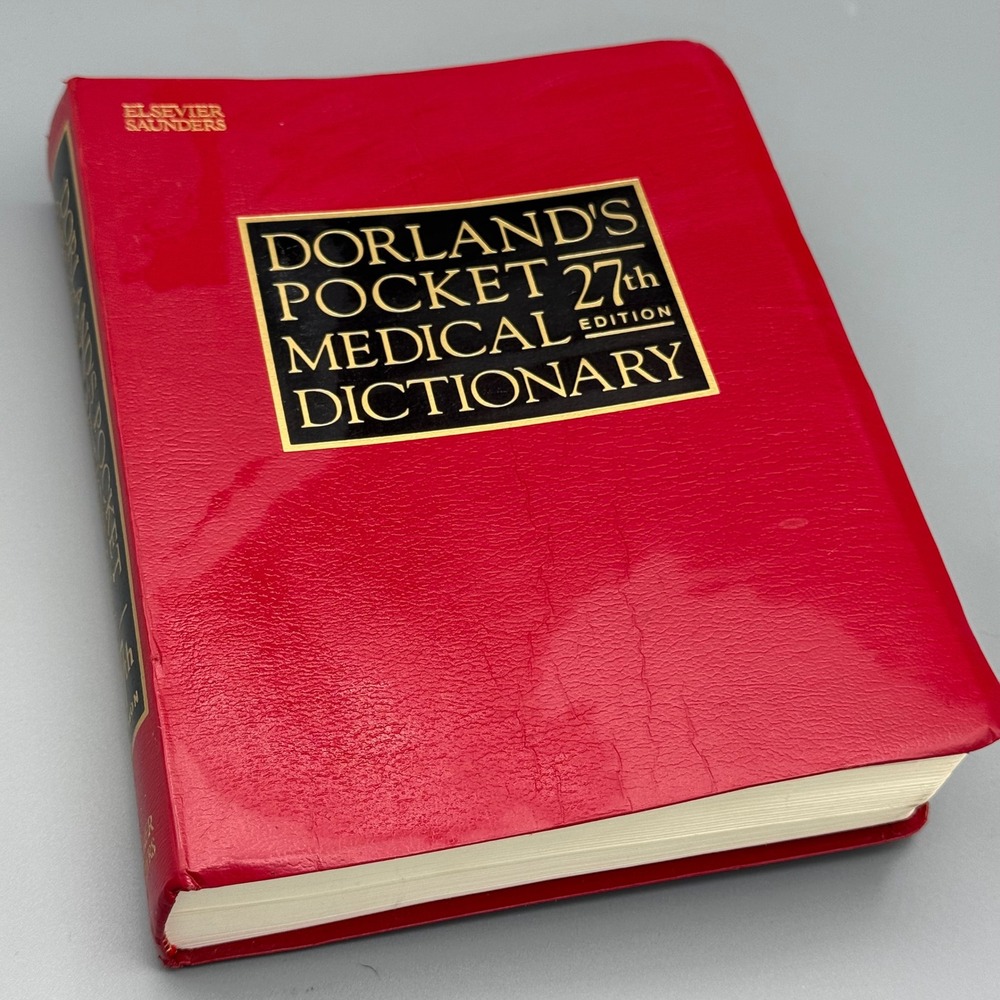 Dorland's Pocket Medical Dictionary 27th Edition Elsevier Saunders Red Reference
